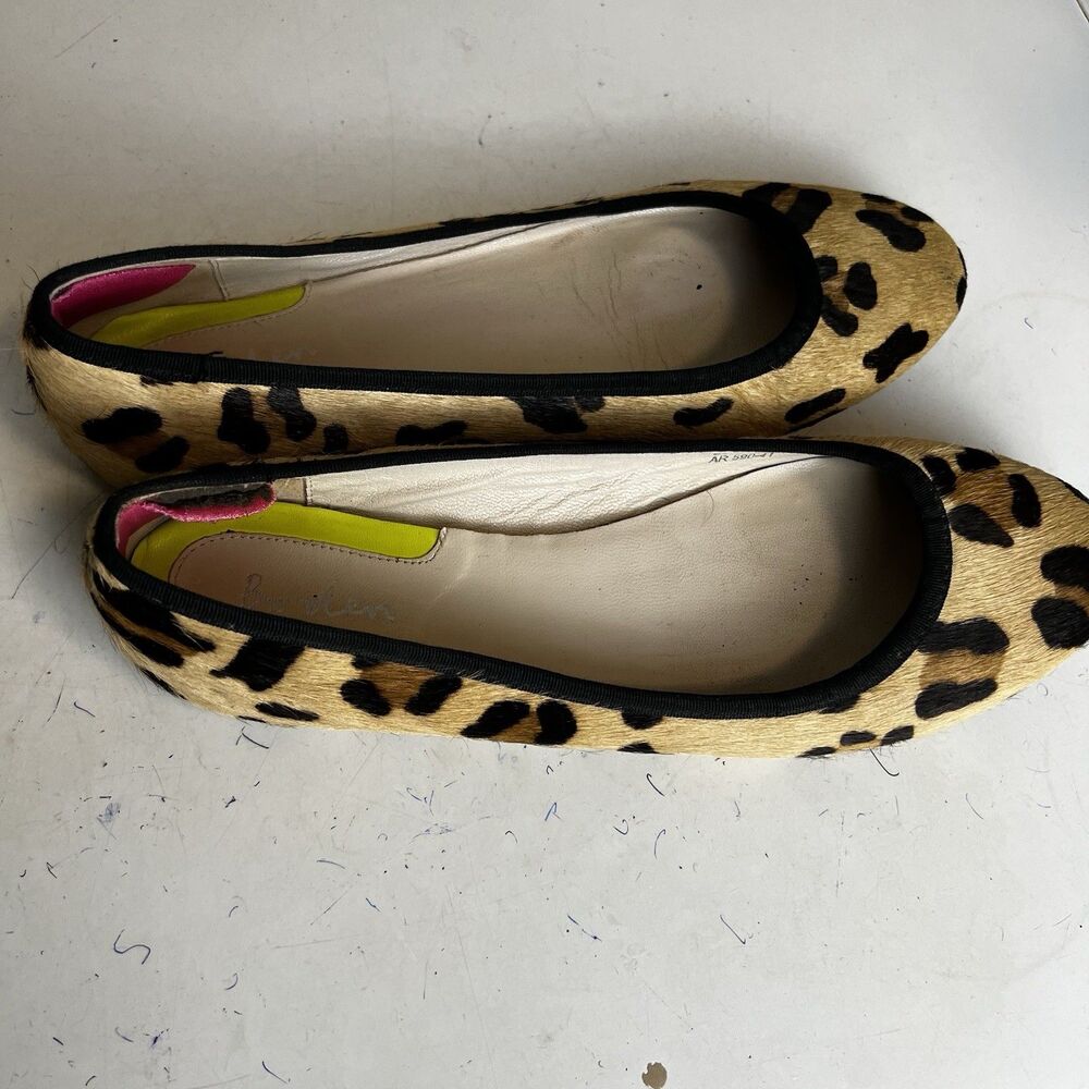 Boden Shoes Flat Leopard Print Calf-Hair Ballet Casual Size 41 - Picture 6 of 10
